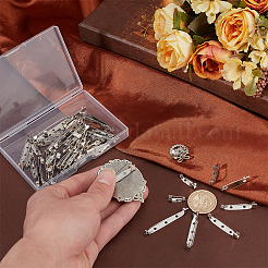 80Pcs 8 Styles Iron Pin Backs&nbsp;DIY-PH0030-67