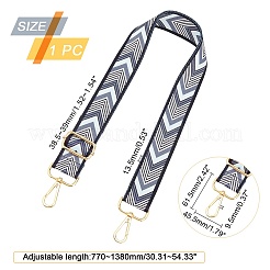 Arrows & Word Pattern Adjustable Nylon Bag Strap&nbsp;FIND-WH0092-23