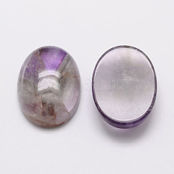 Oval Natural Amethyst Cabochons&nbsp;G-K020-25x18mm-03