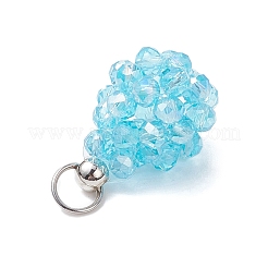 Electroplate Glass Pendants&nbsp;PALLOY-MZ00987
