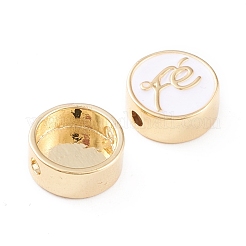 Brass Enamel Beads&nbsp;KK-F814-02G