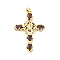 Rack Plating Brass Pendants&nbsp;KK-D087-12G