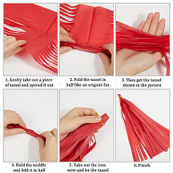 Tissue Paper Tassels Garland&nbsp;AJEW-WH20017-34