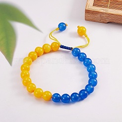 Stone Braided Bead Bracelet&nbsp;BJEW-SW00019