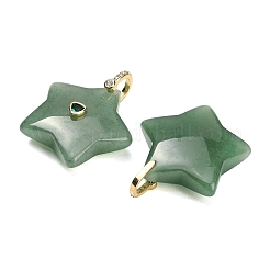 Natural Green Aventurine Pendants&nbsp;G-Z157-01G-A01