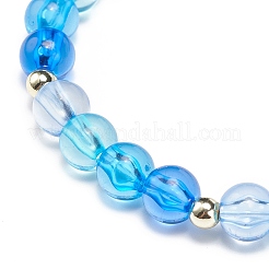 4Pcs 4 Style Acrylic Round Beaded Stretch Bracelets Set&nbsp;BJEW-JB08926-03