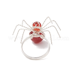 3Pcs Natural Gemstone Finger Rings&nbsp;RJEW-TA00211