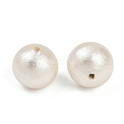 Compressed Cotton Pearl Beads&nbsp;WOVE-V001-A02-10mm