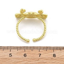 Brass Cuff Rings for Women&nbsp;RJEW-C123-08C-G