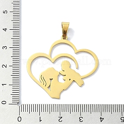 304 Stainless Steel Pendants&nbsp;STAS-C097-12G