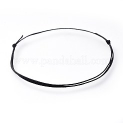 Adjustable Flat Waxed Polyester Cords Bracelet Making&nbsp;AJEW-JB00508