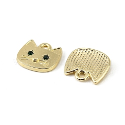 Alloy Micro Pave Sea Green Cubic Zirconia Pendants&nbsp;FIND-H024-15G