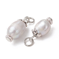 Natural Cultured Freshwater Pearl Pendants&nbsp;PALLOY-JF05555
