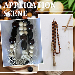 200Pcs 4 Colors Spray Painted Round Natural Schima Wood Beads&nbsp;WOOD-PA0001-73D