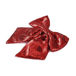 Christmas Plastic Sequin Big Bowknot Pendant Decorations&nbsp;AJEW-S088-04A