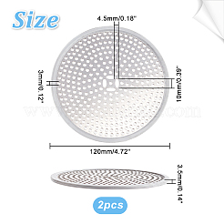 304 Stainless Steel Drain Hair Catchers&nbsp;AJEW-WH0248-171