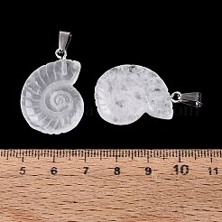 Natural Quartz Crystal Pendants&nbsp;G-Q601-45I