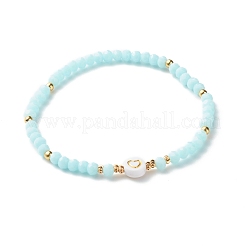 Glass Beads Stretch Bracelets Sets&nbsp;BJEW-JB06575-03