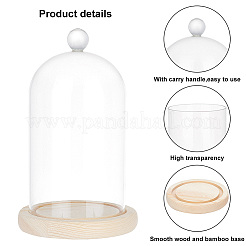 Glass Dome Cover&nbsp;AJEW-WH0307-75A
