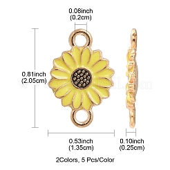 10Pcs 2 Colors Golden Tone Alloy Connector Charms&nbsp;FIND-FS0001-72