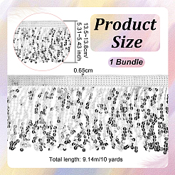 PET Tassel Trim&nbsp;DIY-WH0504-322B