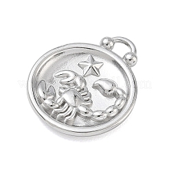 12 Constellations 304 Stainless Steel Pendants&nbsp;STAS-F354-01P-08