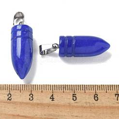 Dyed Natural White Jade Pointed Pendants&nbsp;G-B127-18P-06