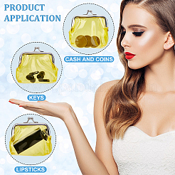 3Pcs 3 Colors Transparent PVC Change Purse&nbsp;ABAG-GF0001-14