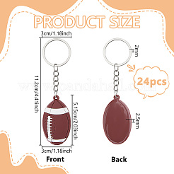 24Pcs Silicone Keychains&nbsp;KEYC-FG0001-27