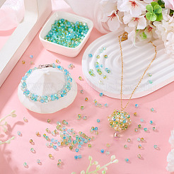 390Pcs 3 Colors Transparent Colours Glass Seed Beads&nbsp;GLAA-TA0003-76A