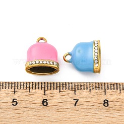 304 Stainless Steel Enamel Cord End Pendant&nbsp;STAS-B085-21G