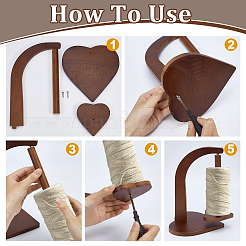 Beech Wood Yarn Clip&nbsp;TOOL-WH0816-007B