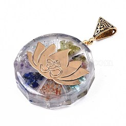 Transparent Epoxy Resin Alchemy Pendants&nbsp;RESI-T049-16