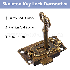 3 Bags Vintage Alloy Surface Mounted Cabinet Lock Kit Sets&nbsp;CABI-DC0001-01