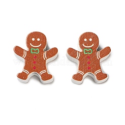 Christmas Theme Schima Wood Beads&nbsp;WOOD-F018-03