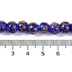 Handmade Gold Sand Lampwork Beads&nbsp;LAMP-Z009-01P