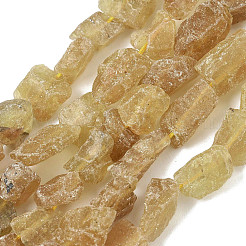 Raw Rough Natural Yellow Apatite Beads Strands&nbsp;G-M453-D07