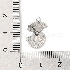 Brass Micro Pave Clear Cubic Zirconia Pendants&nbsp;KK-M274-03P