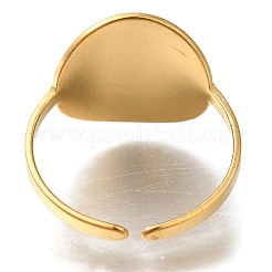 304 Stainless Steel Cuff Rings&nbsp;RJEW-Z074-11G