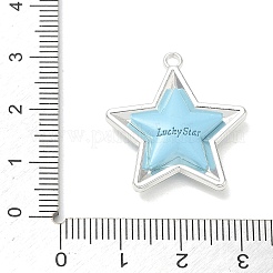 Spray Painted Alloy Pendants&nbsp;AL-CBA5B8E-14P-02