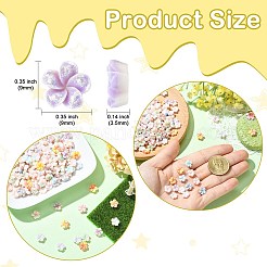 200Pcs Resin Flower Cabochons&nbsp;FIND-CJC0005-75