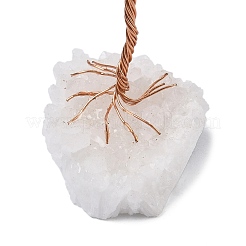 Natural Red Jasper Chips Tree of Life Decorations&nbsp;DJEW-P022-01B-02