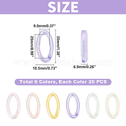 Olycraf Transparent Acrylic Linking Rings&nbsp;TACR-PH0001-19