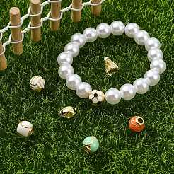 7Pcs 7 Styles Brass Enamel Beads&nbsp;KK-CJ0002-78