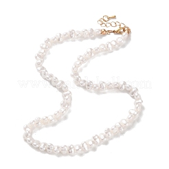 Baroque Plastic Imitation Keshi Pearl Beaded Necklaces for Women&nbsp;NJEW-H047-10