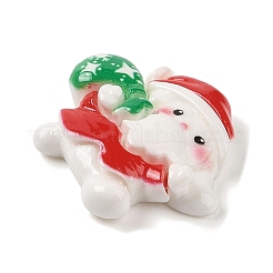 Christmas Rabbit Theme Opaque Resin Decoden Cabochons&nbsp;RESI-S397-01G