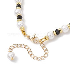 Shell Pearl & Dyed Natural Malaysia Jade Round Beaded Bracelets for Women&nbsp;BJEW-JB12031-02