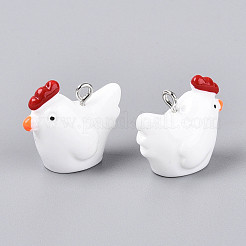Opaque Resin Pendants&nbsp;X-RESI-S356-068
