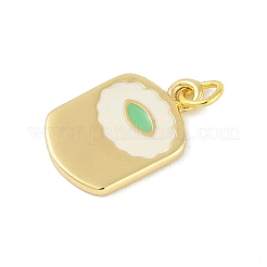 Brass Enamel Pendants&nbsp;KK-B114-10G