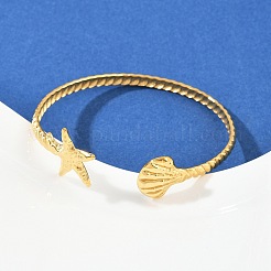 304 Stainless Steel Cuff Bangles for Women&nbsp;BJEW-C114-02G